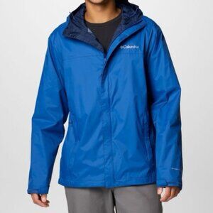 Columbia Sportswear Omni-tech waterproof hooded jacket Sz M